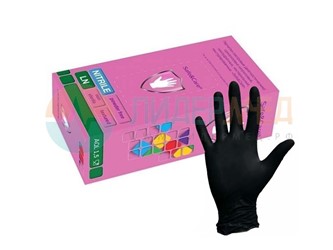 Перчатки нитриловые смотровые  Safe&Care , черные 